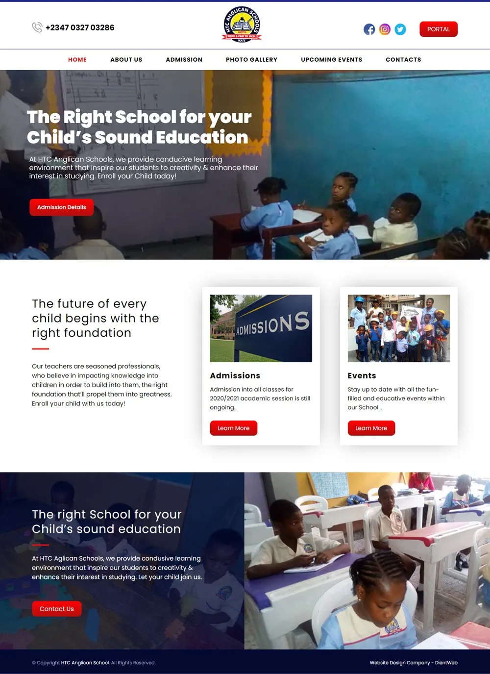 School Website Development 1 school website design in Moradabad