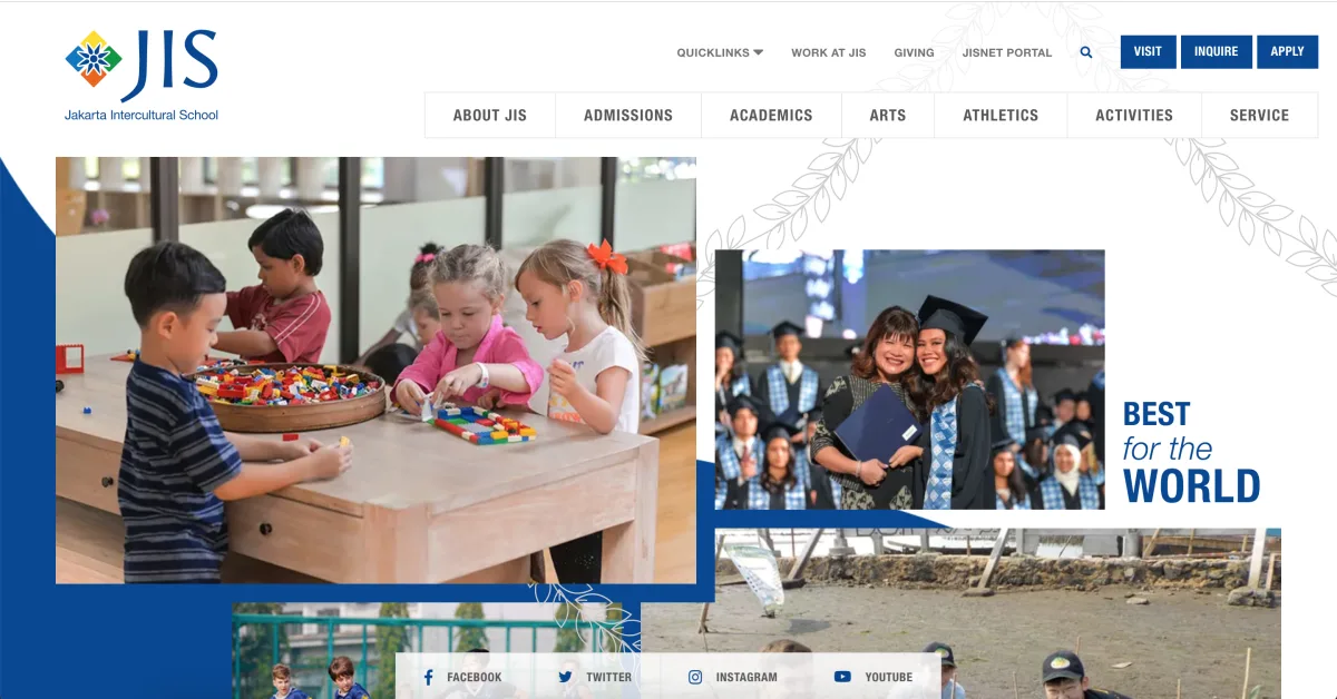 School Website Development 2 innovative homepages 1