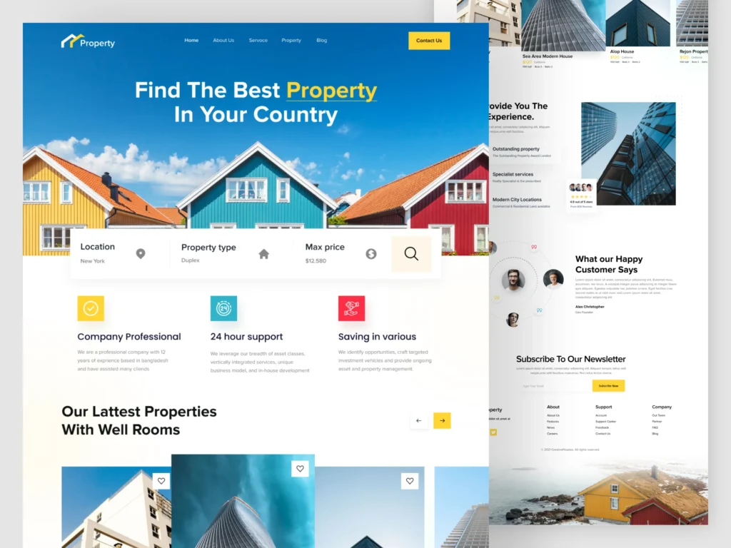 Real Estate Website Design 6 Real Estate Website Design in Moradabad