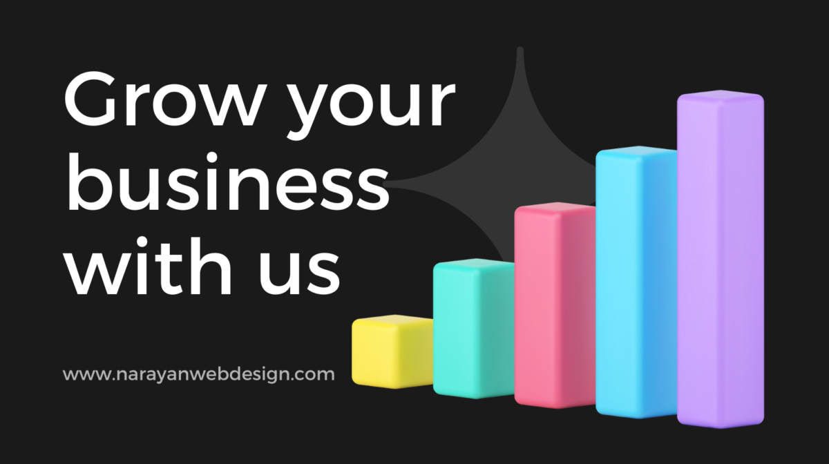 Black Minimalist Grow Your Business Facebook Cover