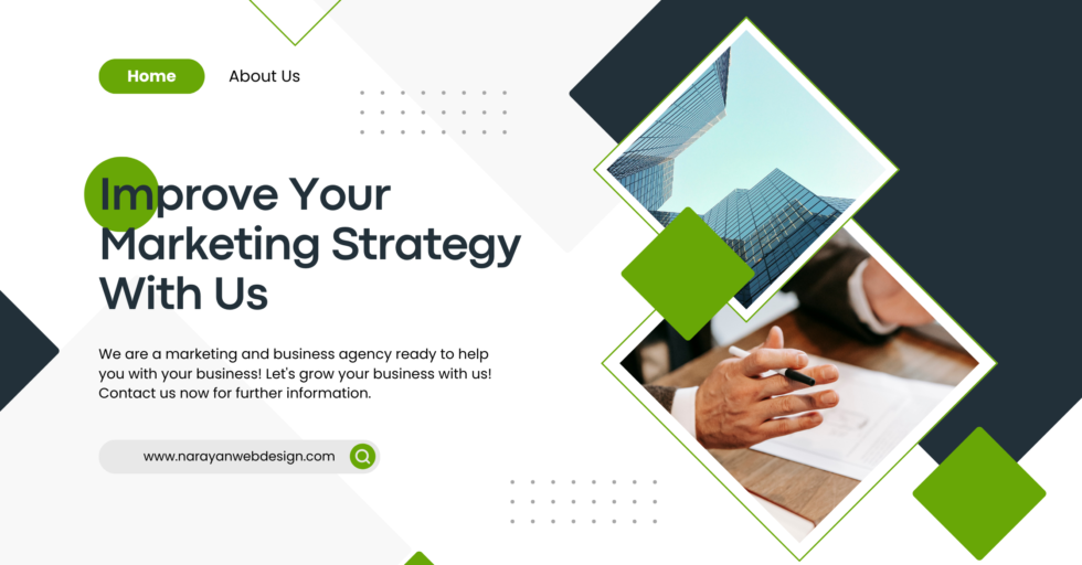 Green Modern Business Marketing Blog Banner