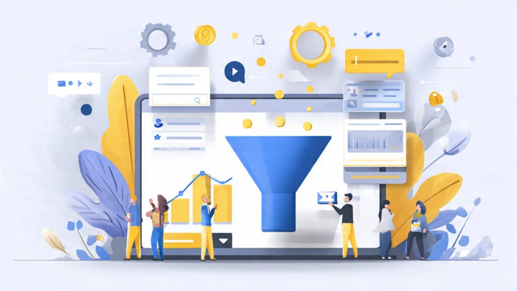 Website lead generation concept